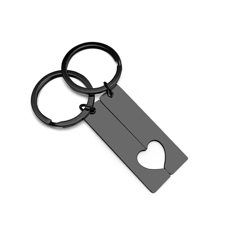DIY Half-Heart Engraved Keychain